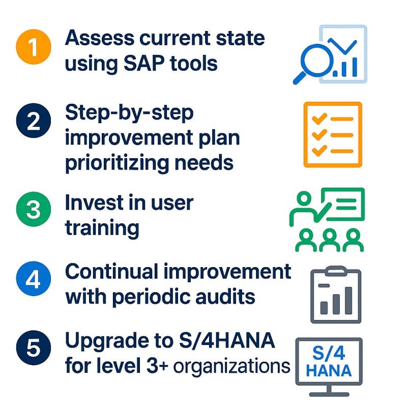 شاخص‌های ارزیابی بلوغ SAP